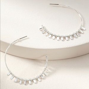 Stella & Dot Petal Hoop Earrings (NWOT)